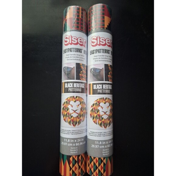 2 Siser Easypatterns HTV Heat Transfer Vinyl Kente  Black Heritage Patterns NEW - Picture 2 of 5